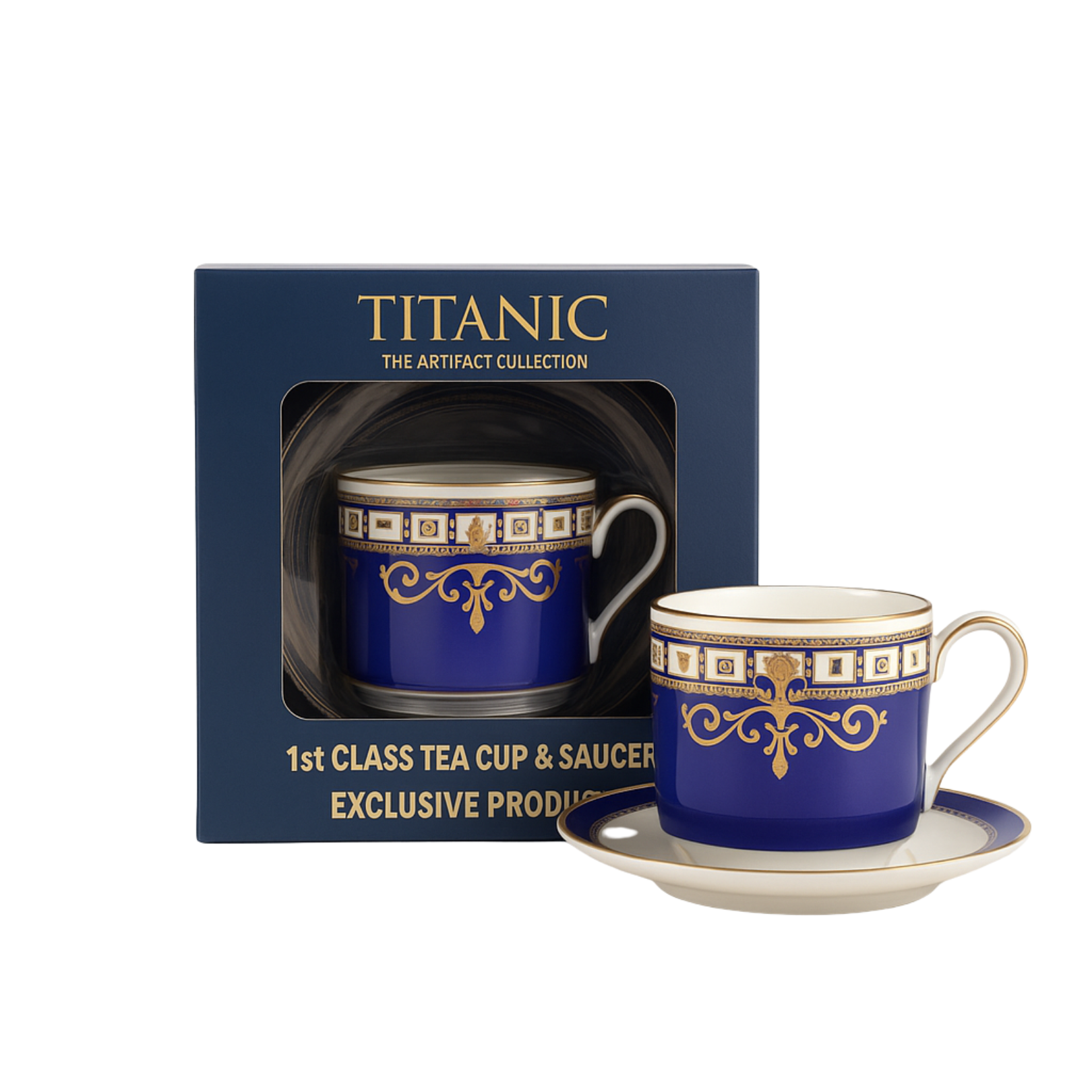 Replica First Class Demitasse Cup and Saucer – RMS Titanic Inc. Replica First Class Demitasse Cup and Saucer – RMS Titanic Inc.