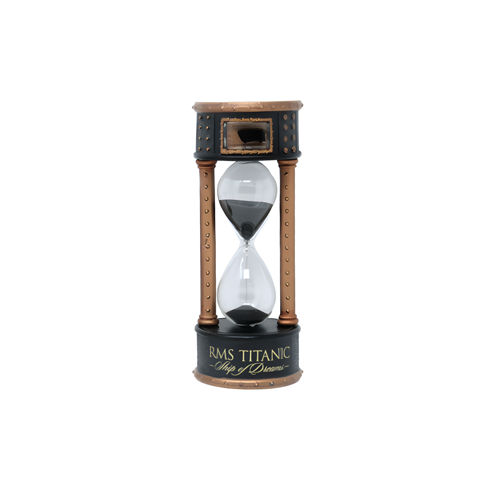 Titanic Authentic Coal Hourglass