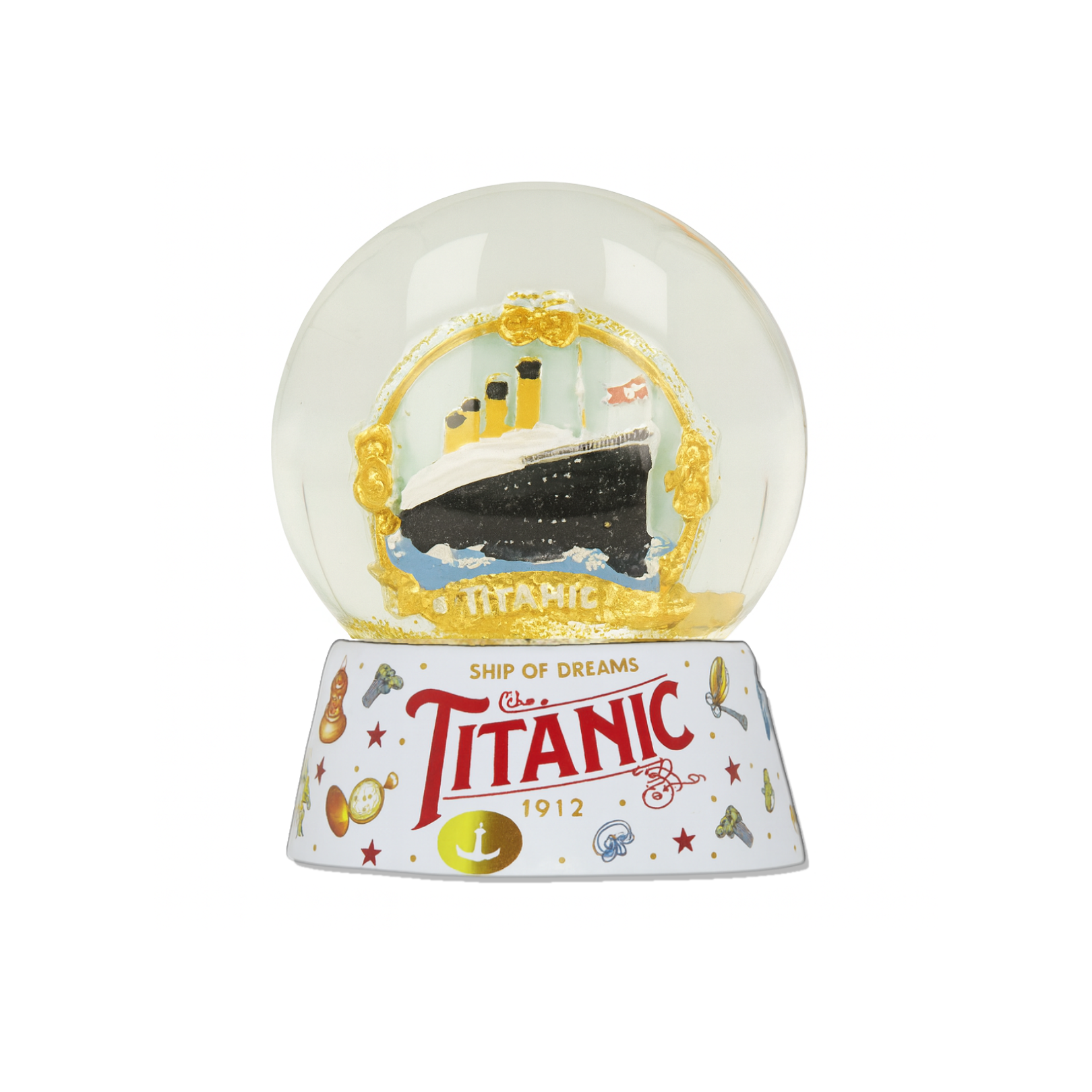 Ship of Dreams Glitter Snow Globe