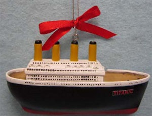 3-D Resin Titanic Ship Ornament