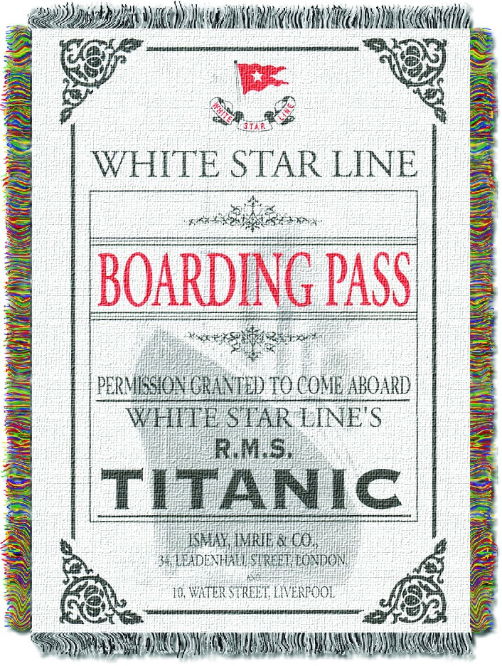 Boarding Pass Blanket