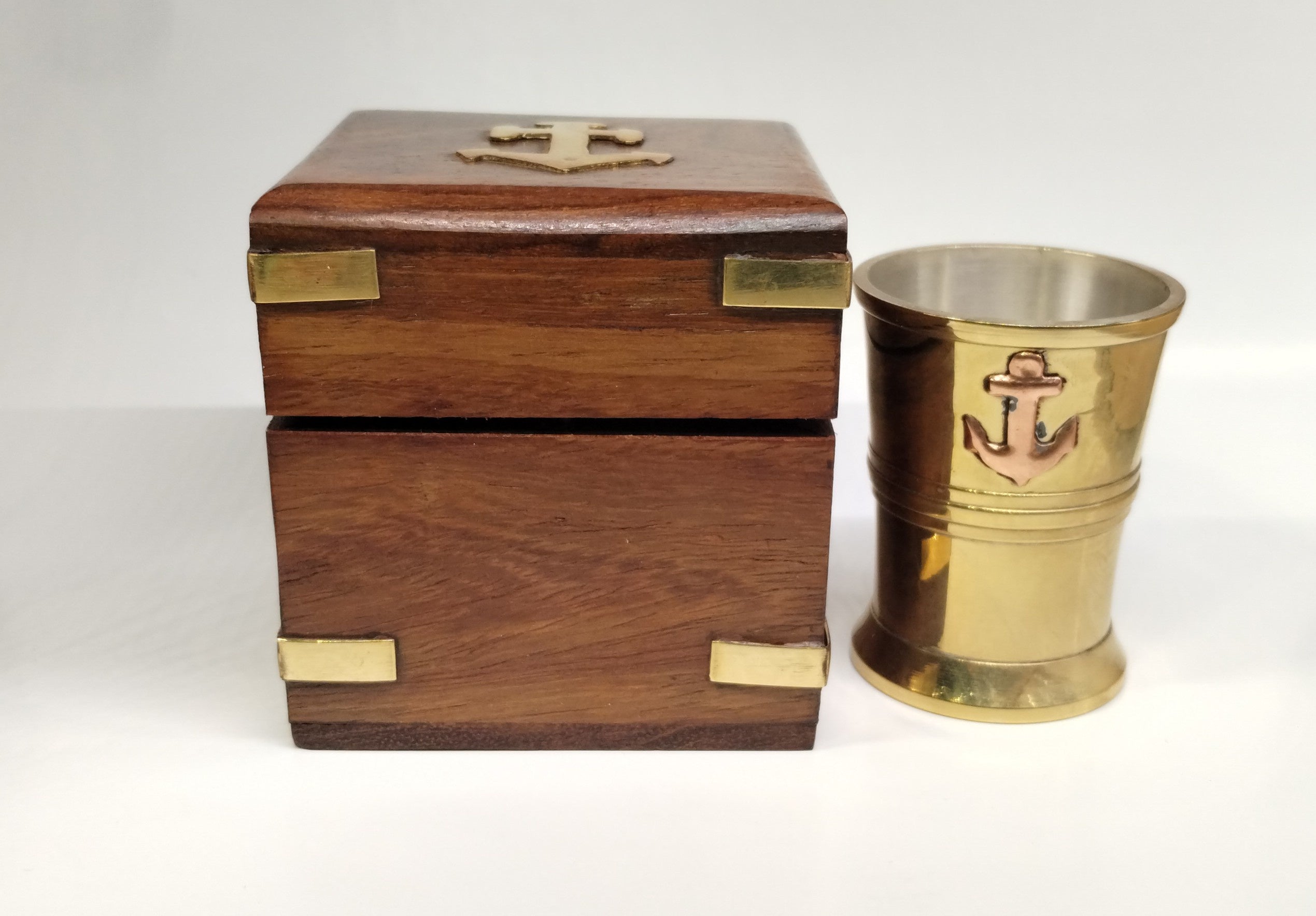 Captain's Pour Brass Shot Glass