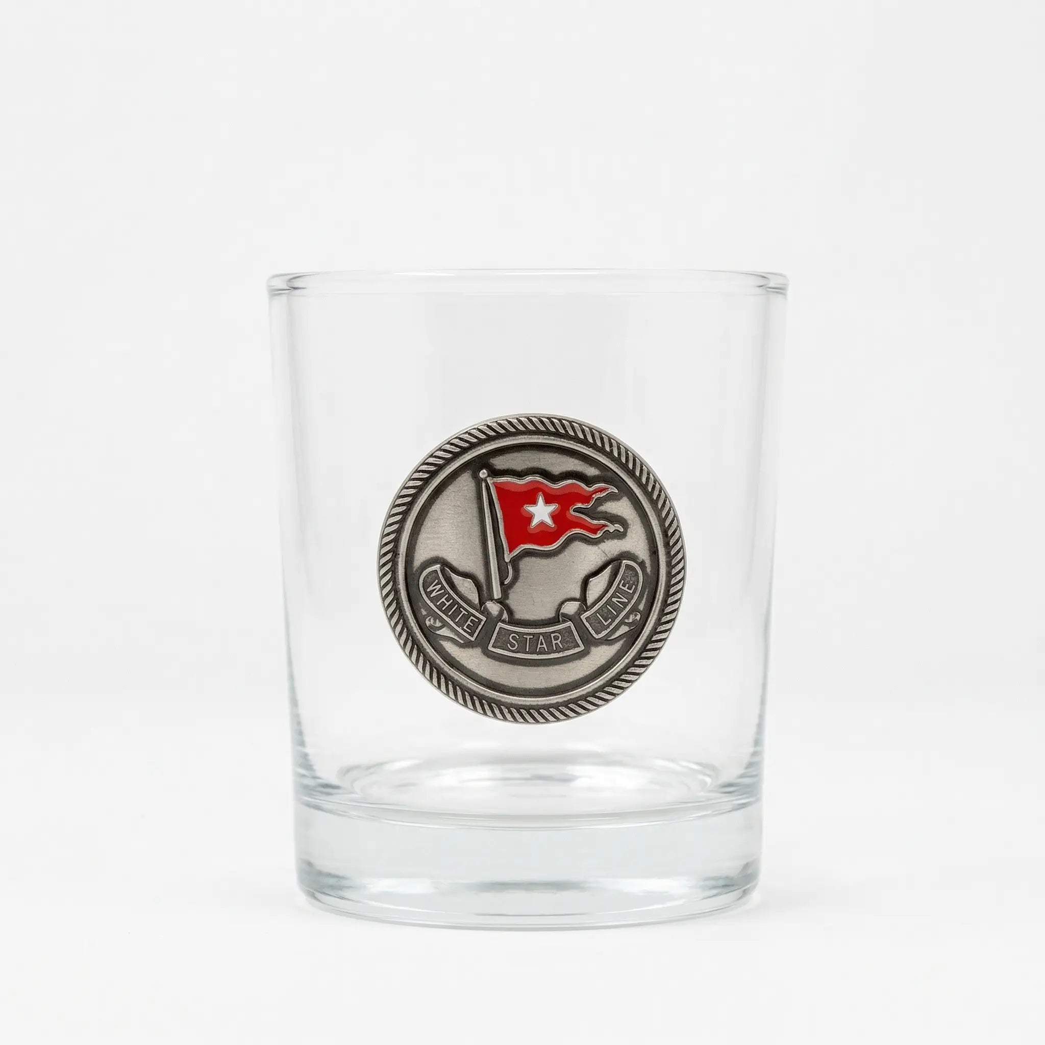 Old Fashioned Glass- Silver & Red WSL Disc