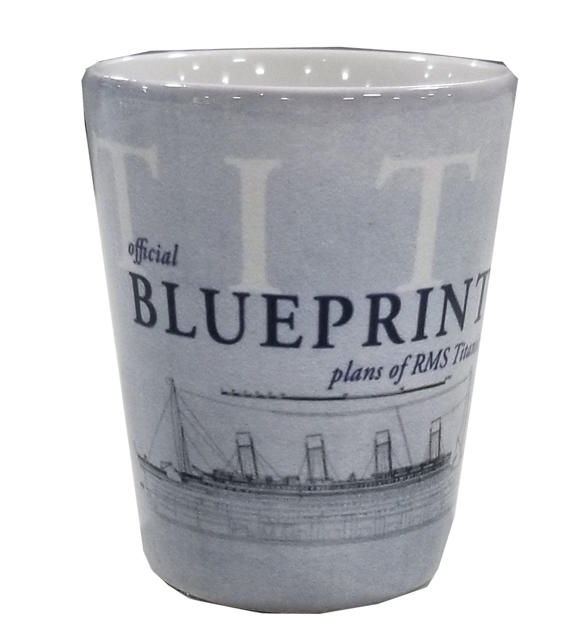 Titanic Blueprint Shot Glass